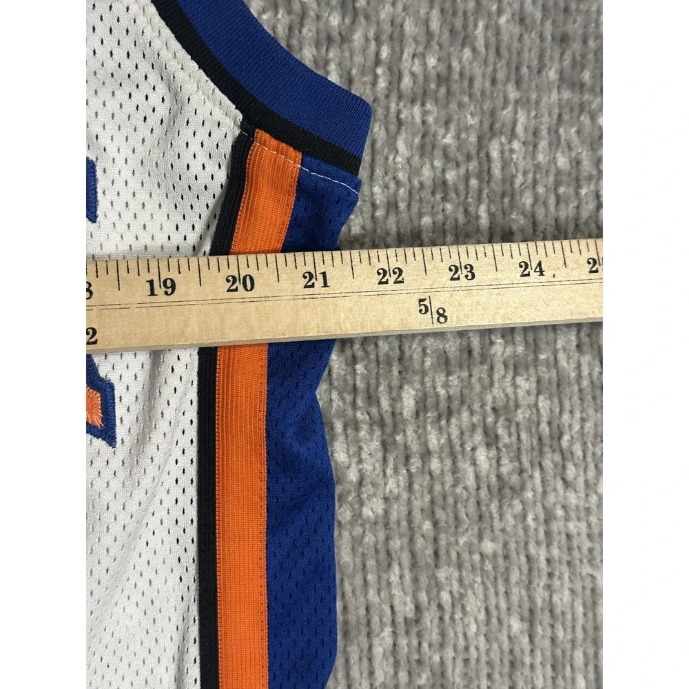 Adidas New York Knicks Channing Frye Jersey 44 Rare White Authentic Y2K Vintage